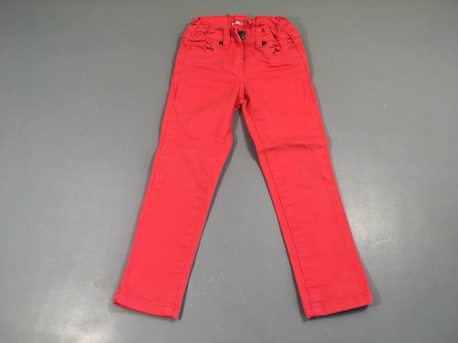 Pantalon toile rose, moins cher chez Petit Kiwi