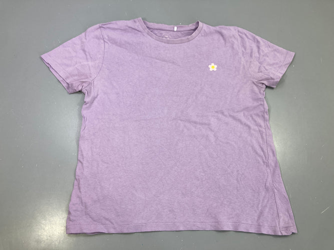 T-shirt m.c mauve petite fleur, Besties, moins cher chez Petit Kiwi
