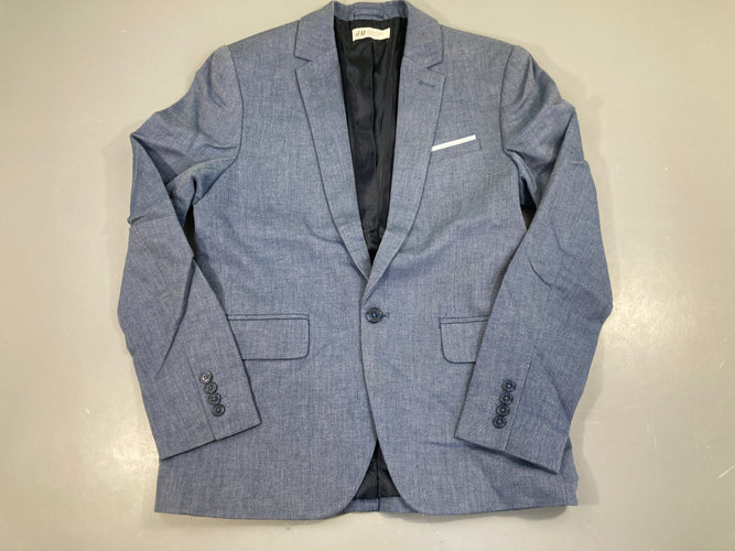 Veste de costume bleu avec épaulettes, moins cher chez Petit Kiwi