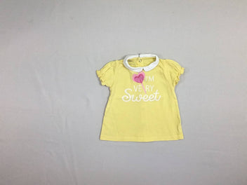 T-shirt m.c jaune col sucette