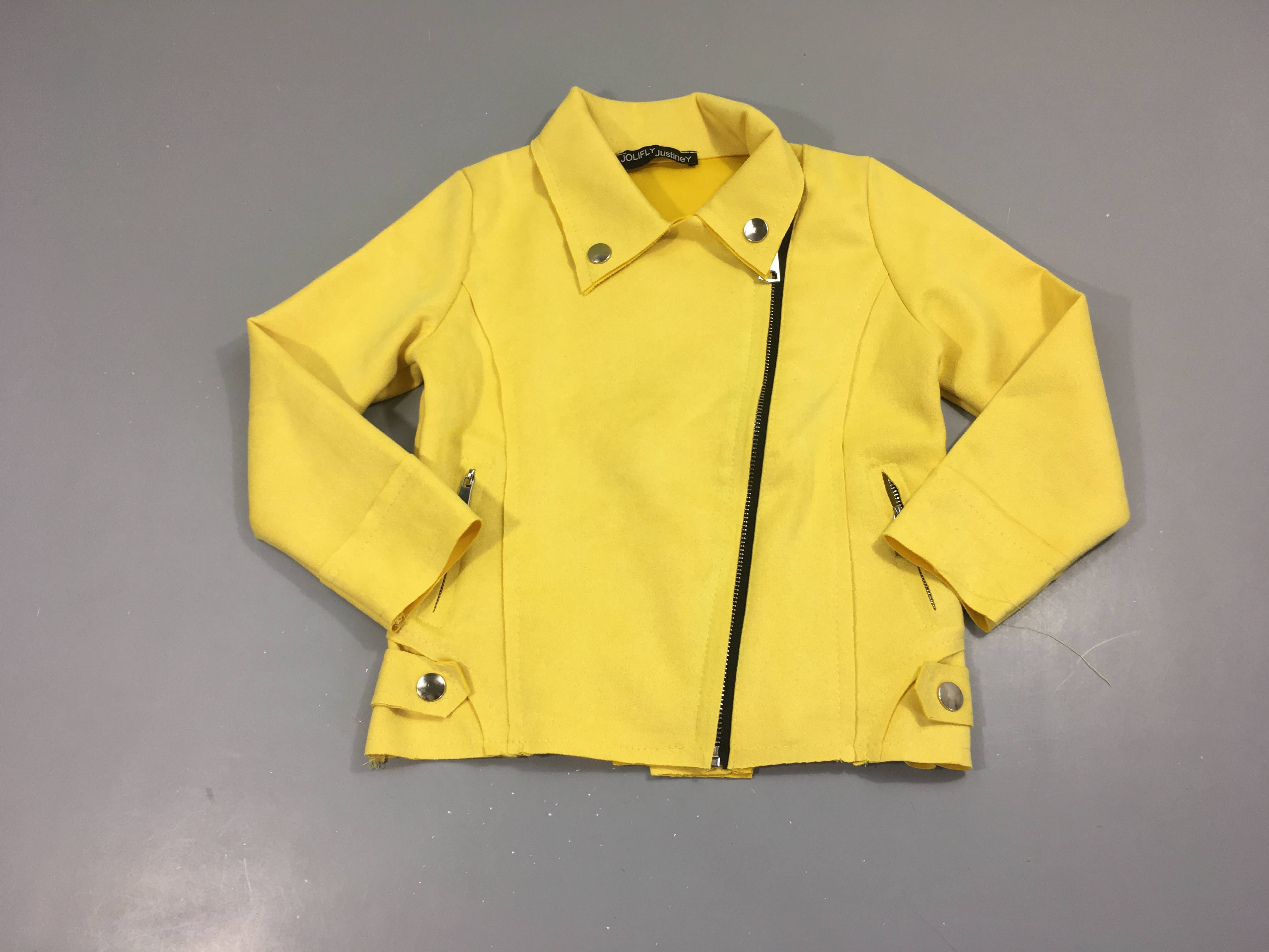 Veste légère jaune zip