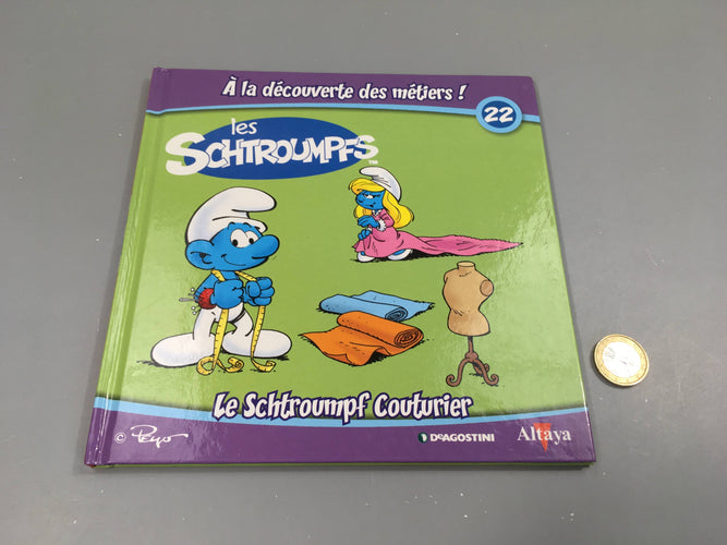 Le Schtroump couturier,Les Schtroumpfs, A la décourverte des métiers, Altaya, moins cher chez Petit Kiwi
