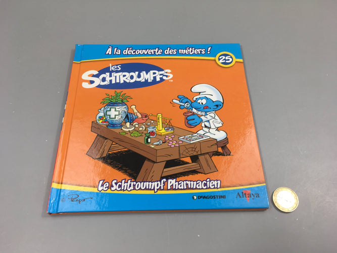 Le Schtroump pharmacien,Les Schtroumpfs, A la décourverte des métiers, Altaya, moins cher chez Petit Kiwi