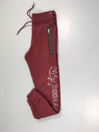 Pantalon de training bordeaux zips, moins cher chez Petit Kiwi