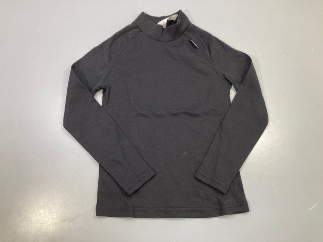 T-shirt m.l col montant noir, thermique, Wedze, moins cher chez Petit Kiwi