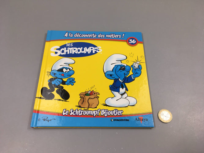 Le Schtroump bijoutier, Les Schtroumpfs, A la décourverte des métiers, Altaya, moins cher chez Petit Kiwi