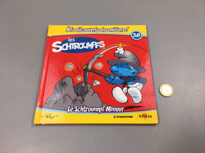 Le Schtroump mineur,Les Schtroumpfs, A la décourverte des métiers, Altaya, moins cher chez Petit Kiwi