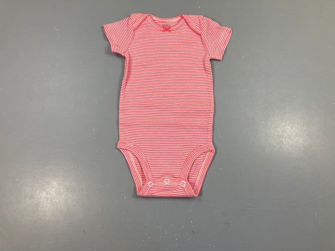 Body m.c rose rayé, moins cher chez Petit Kiwi