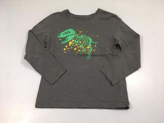 T-shirt m.l bleu foncé dinosaure squelette, moins cher chez Petit Kiwi