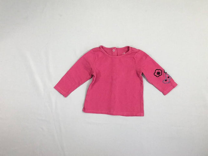 T-shirt m.l rose texturé, moins cher chez Petit Kiwi