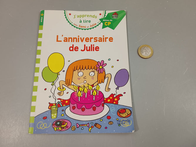 J'apprends à lire avec Sami et Julie -L'anniversaire de Julie (Niveau 2), moins cher chez Petit Kiwi