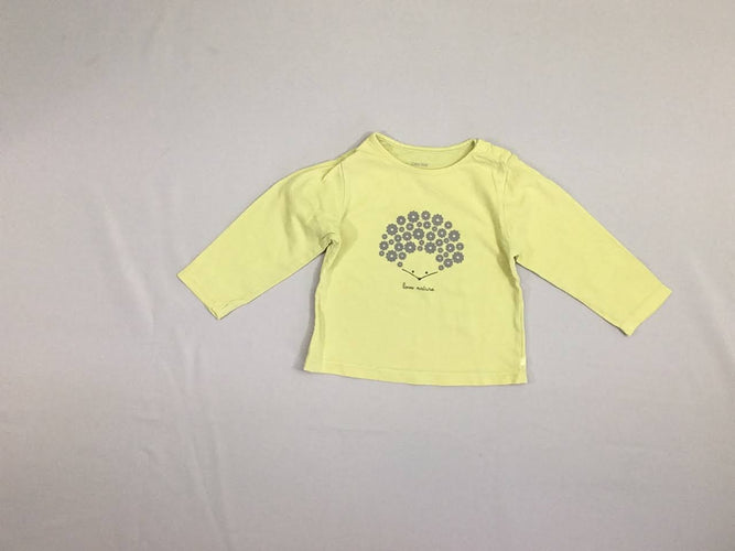 T-shirt m.l jaune hérisson, moins cher chez Petit Kiwi
