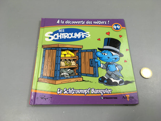 Le Schtroump banquier,Les Schtroumpfs, A la décourverte des métiers, Altaya, moins cher chez Petit Kiwi