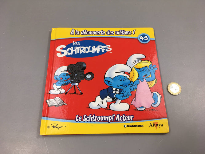 Le Schtroump acteur,Les Schtroumpfs, A la décourverte des métiers, Altaya, moins cher chez Petit Kiwi