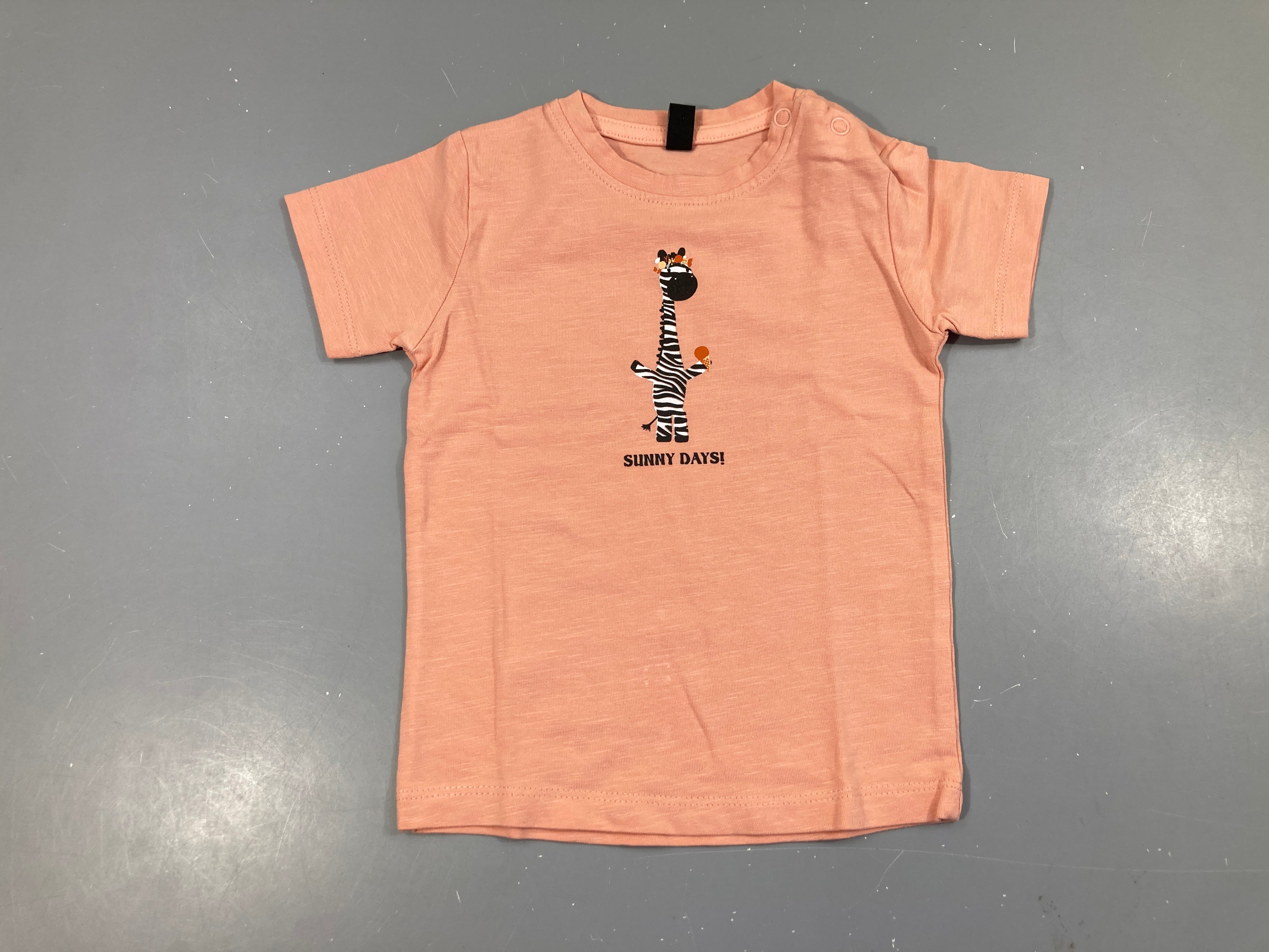 T-shirt m.c rose zèbre