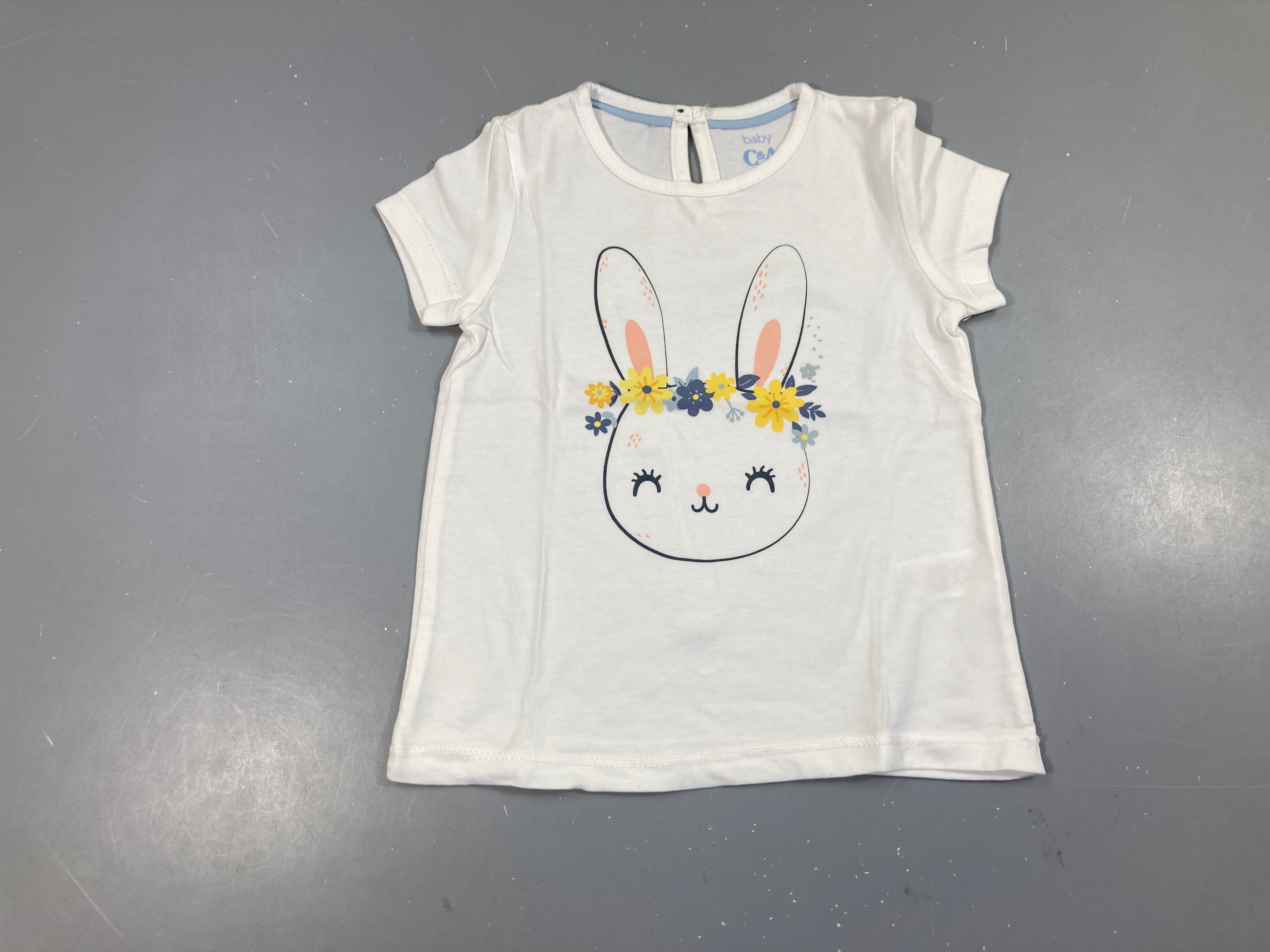 T-shirt m.c blanc lapin
