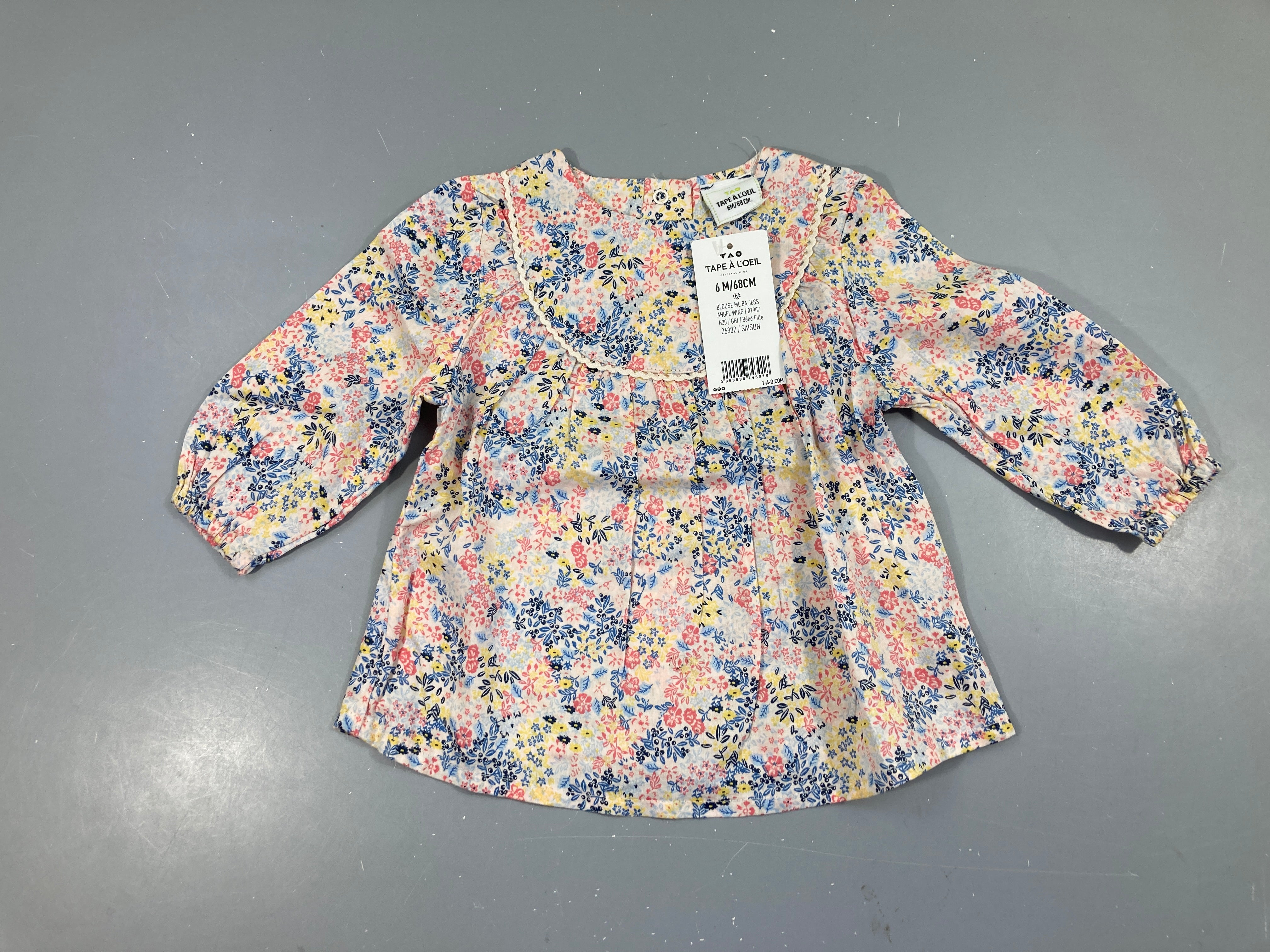 NEUF blouse fleurie