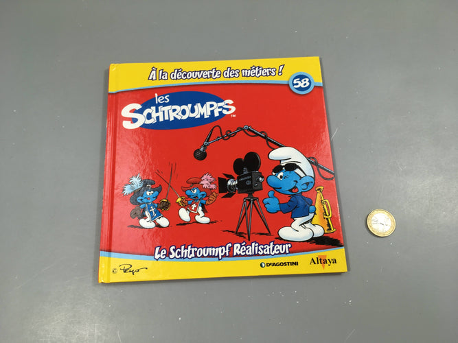 Le Schtroump réalisateur,Les Schtroumpfs, A la décourverte des métiers, Altaya, moins cher chez Petit Kiwi