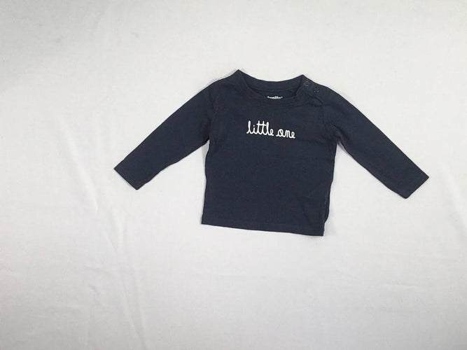 T-shirt m.l bleu marine little One, moins cher chez Petit Kiwi