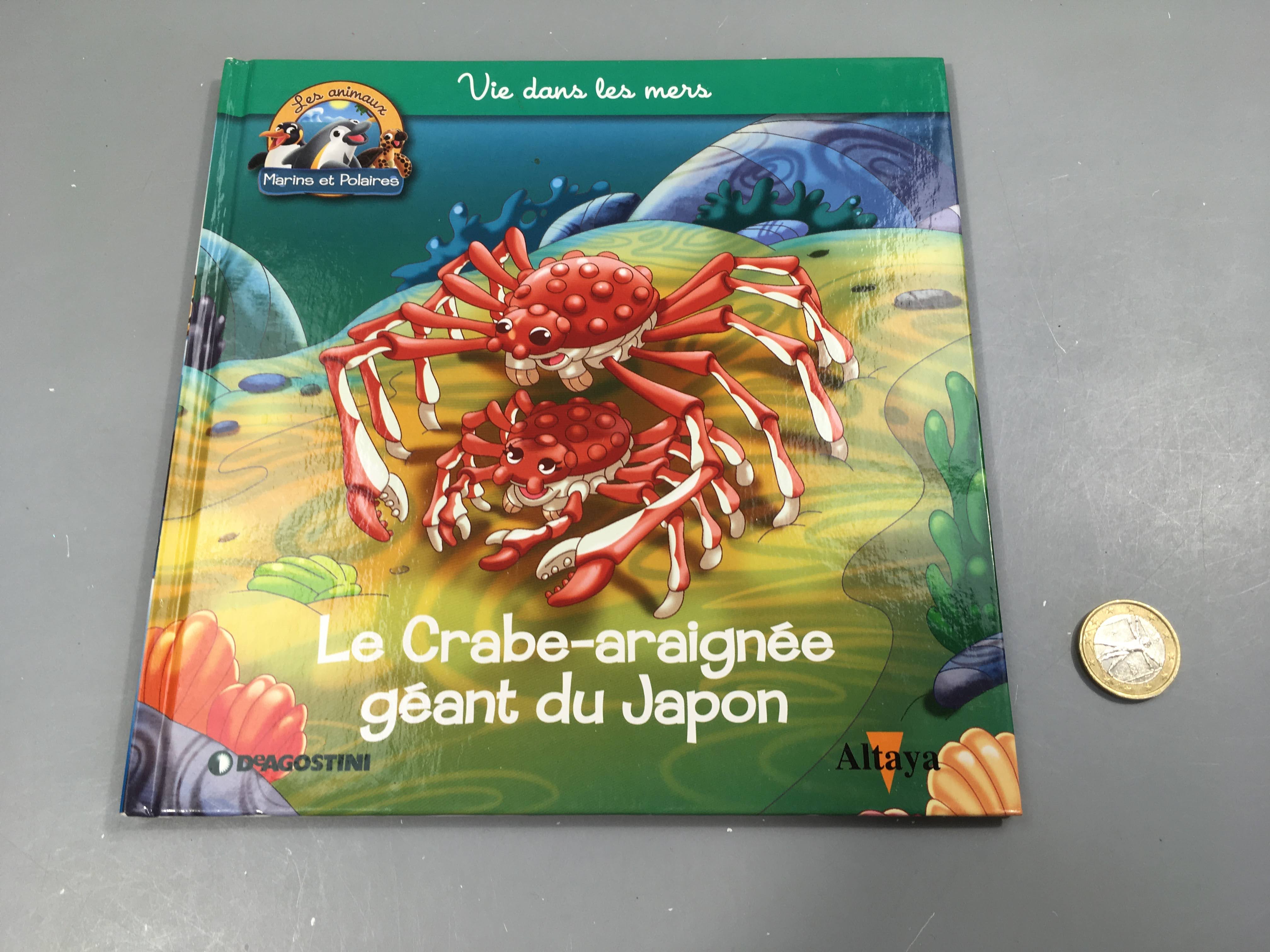 Le crabe-araignée, les animaux marins et polaires, Altaya