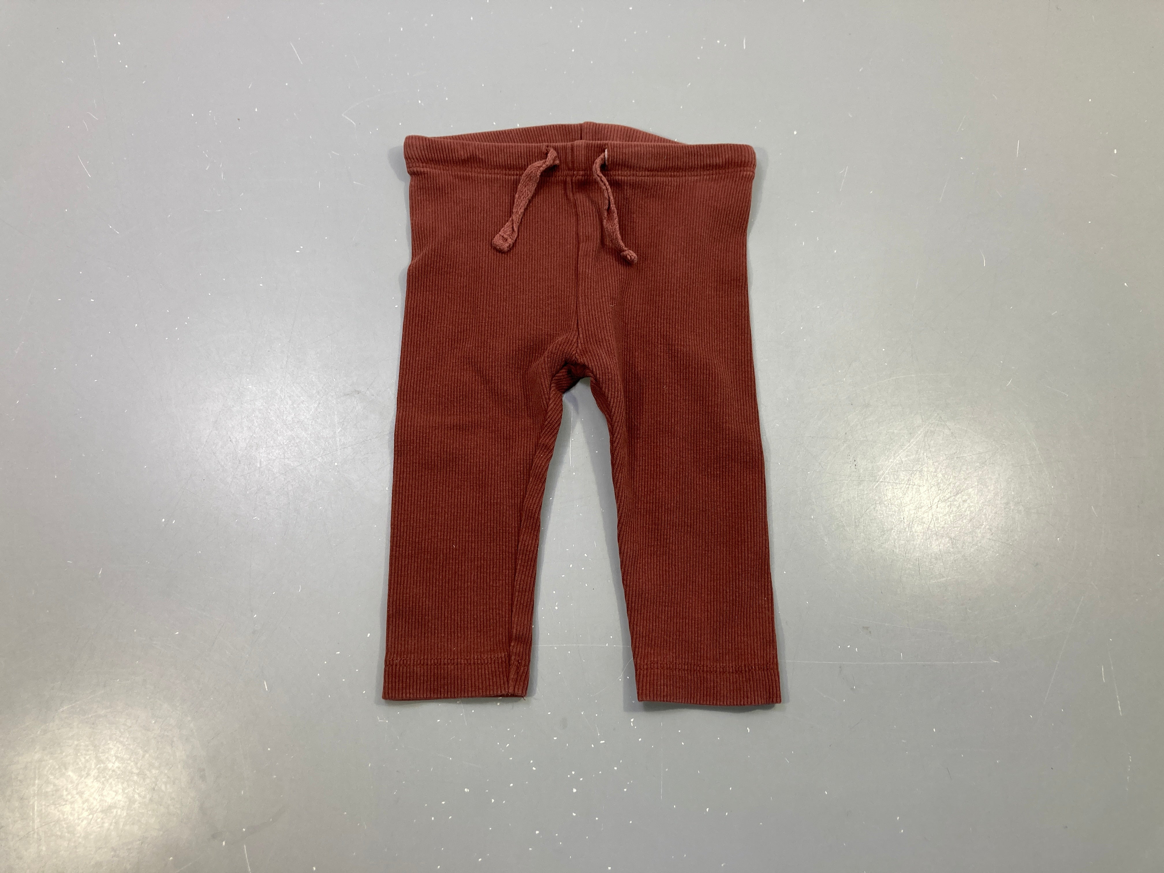 Legging brun clair côtelé