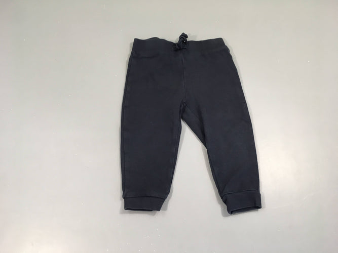Pantalon jersey bleu foncé, moins cher chez Petit Kiwi