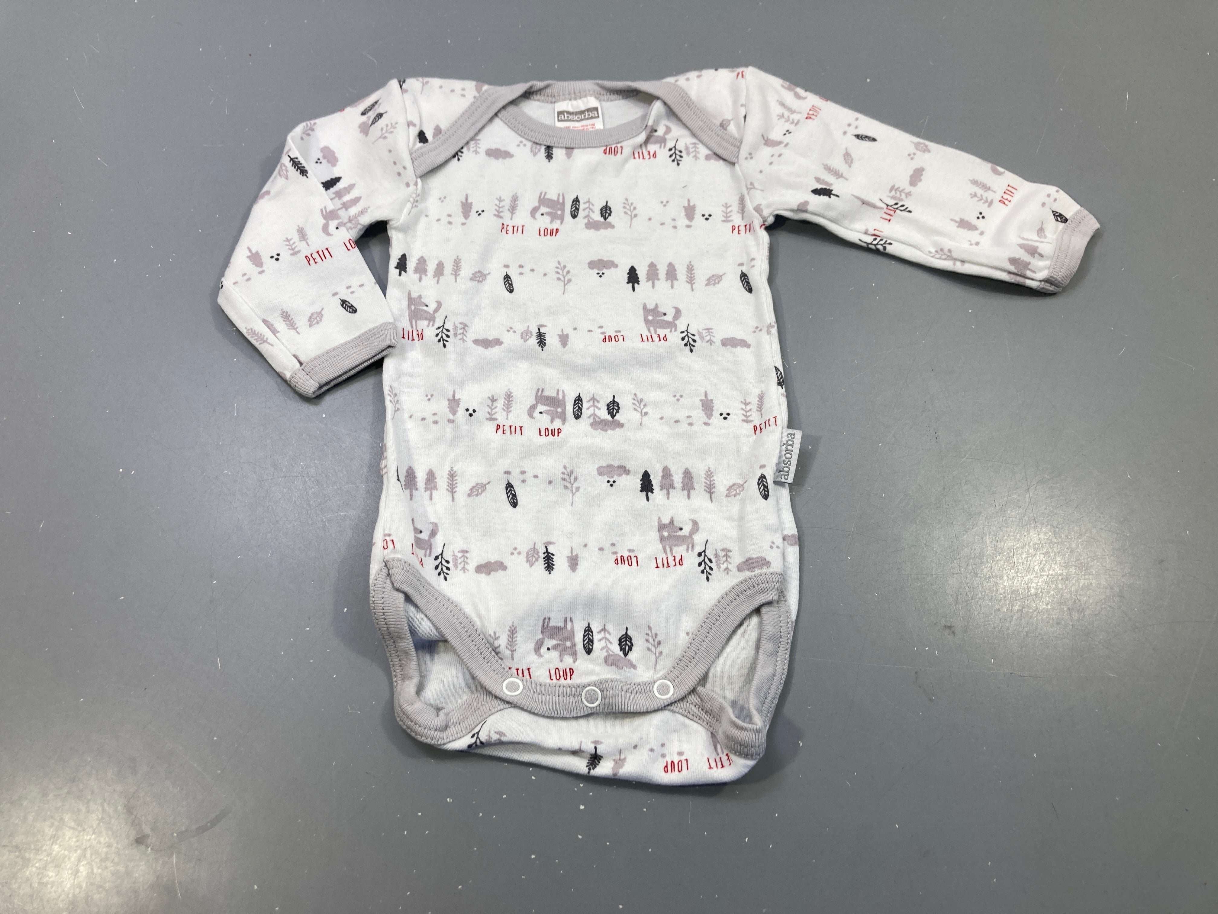Body m.l blanc , motifs de Noël