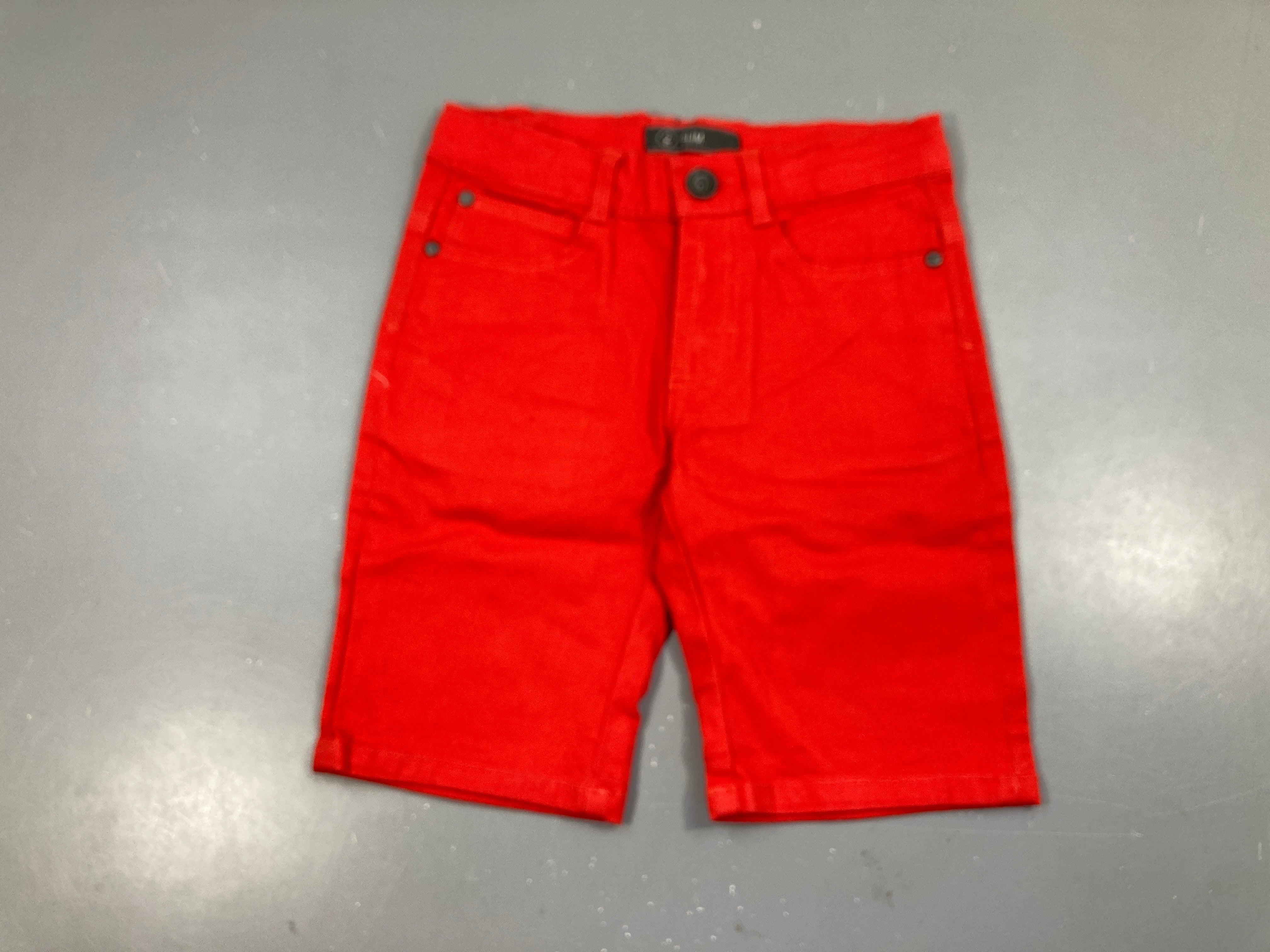 Bermuda rouge vif Slim