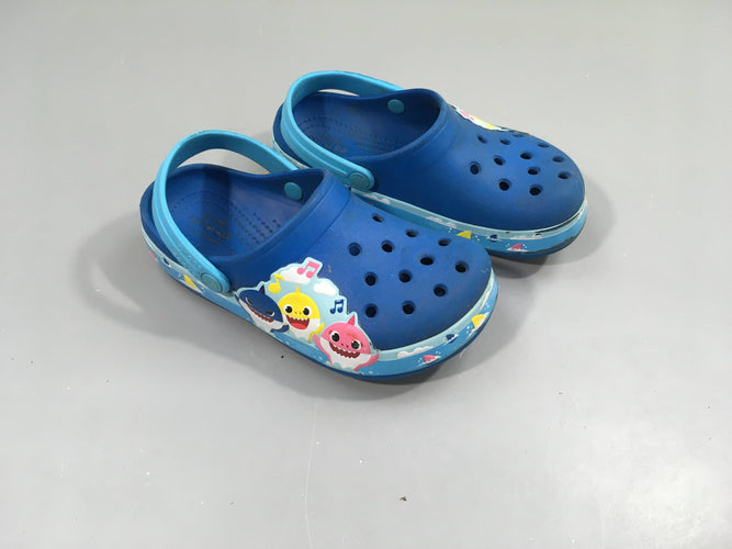 Crocs bleues requins, C12 (29-30), moins cher chez Petit Kiwi
