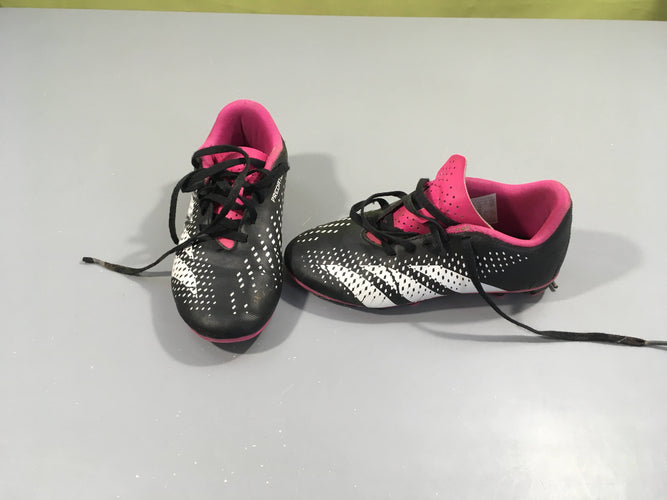 Baskets à crampons noir/blanc/rose lacets, 32, moins cher chez Petit Kiwi