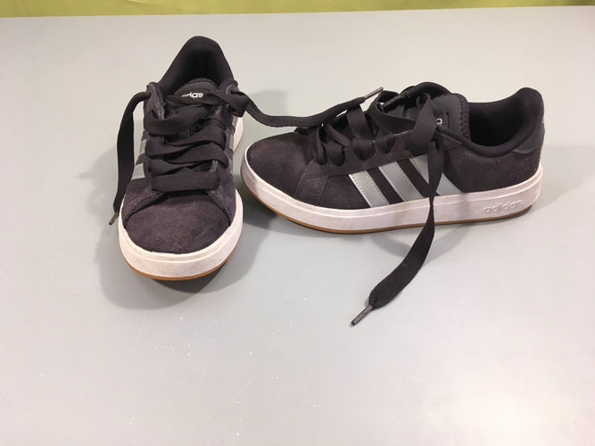 Baskets basses bleu foncé/argenté lacets adidas, 37 1/2, moins cher chez Petit Kiwi