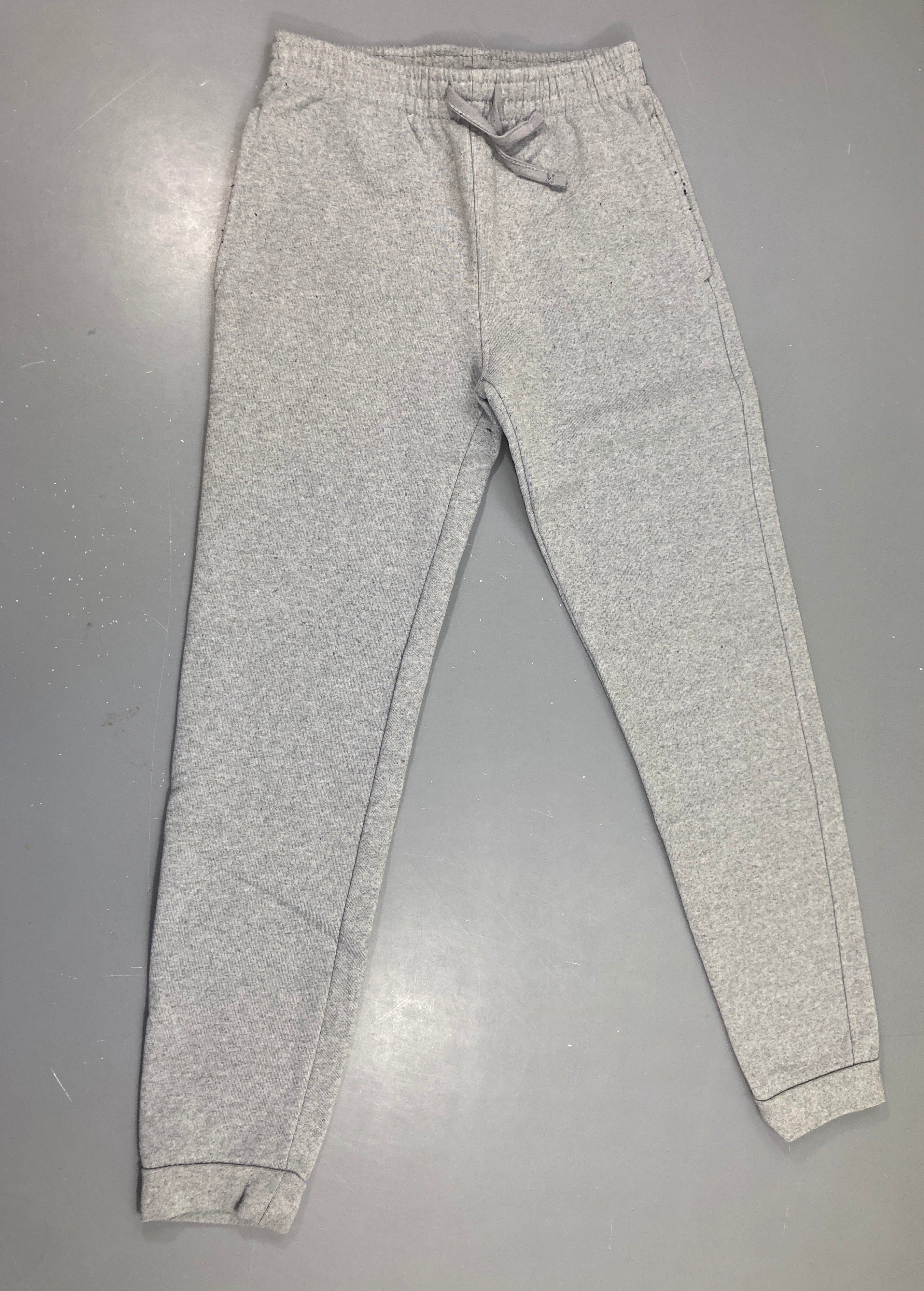 Pantalon de training molleton gris chiné