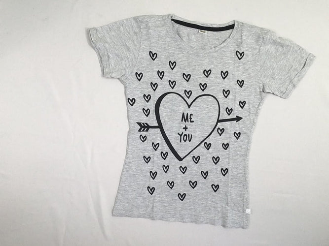 T-shirt m.c à revers gris chiné couers, moins cher chez Petit Kiwi