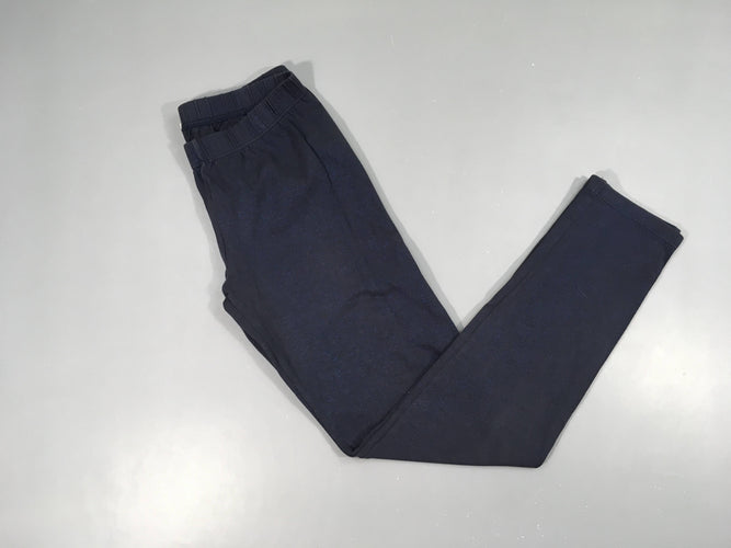 Legging bleu légèrement irisé, moins cher chez Petit Kiwi