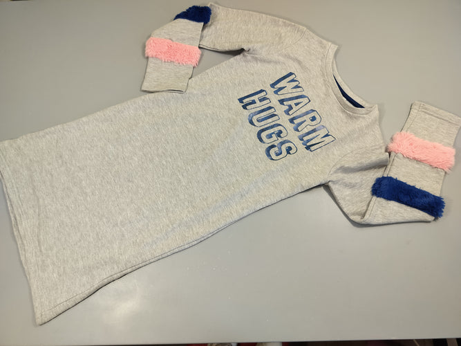 Robe pull m.l gris flammé "Warm hugs", moins cher chez Petit Kiwi