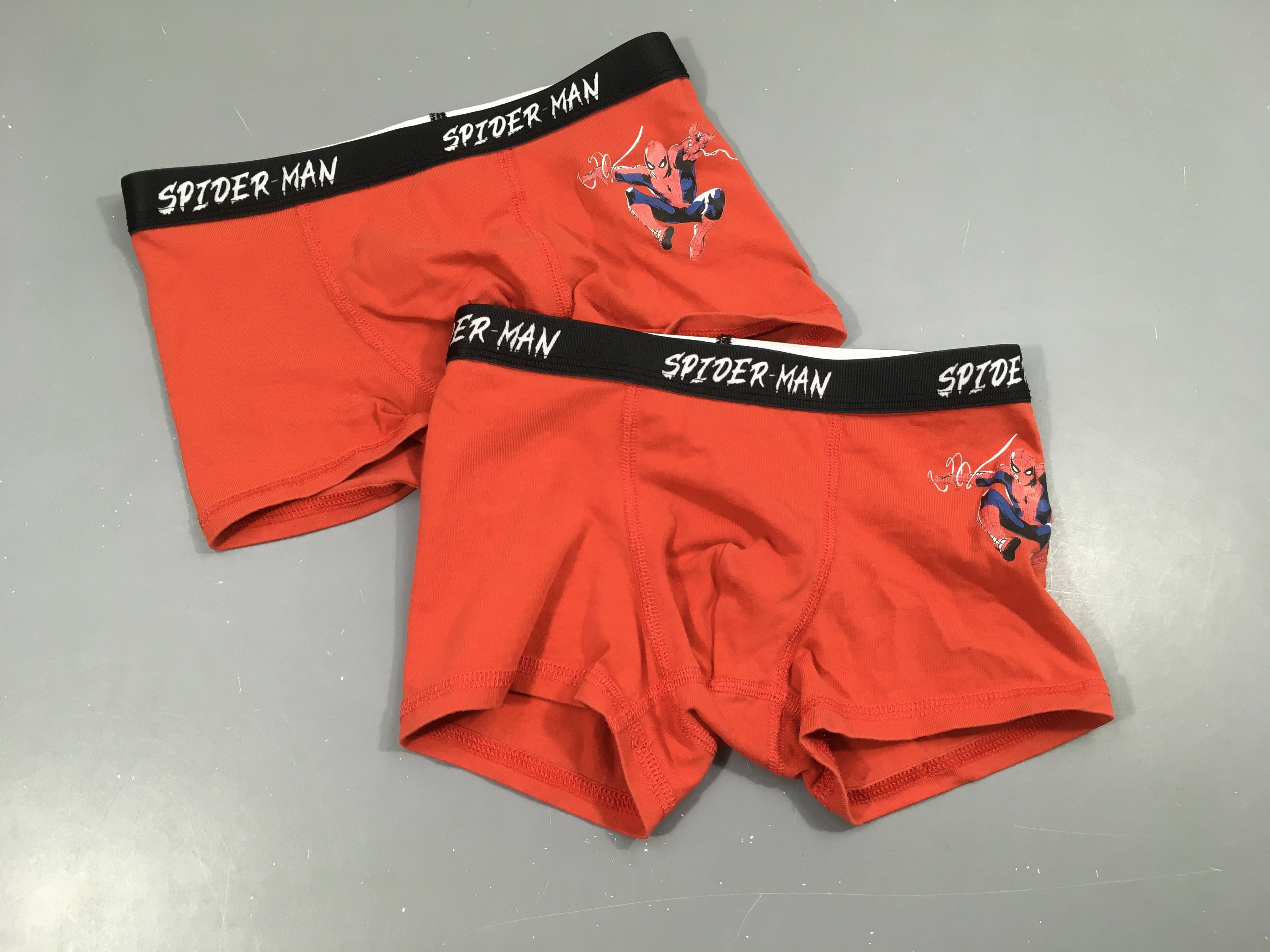 2 boxers rouge, Spider-man