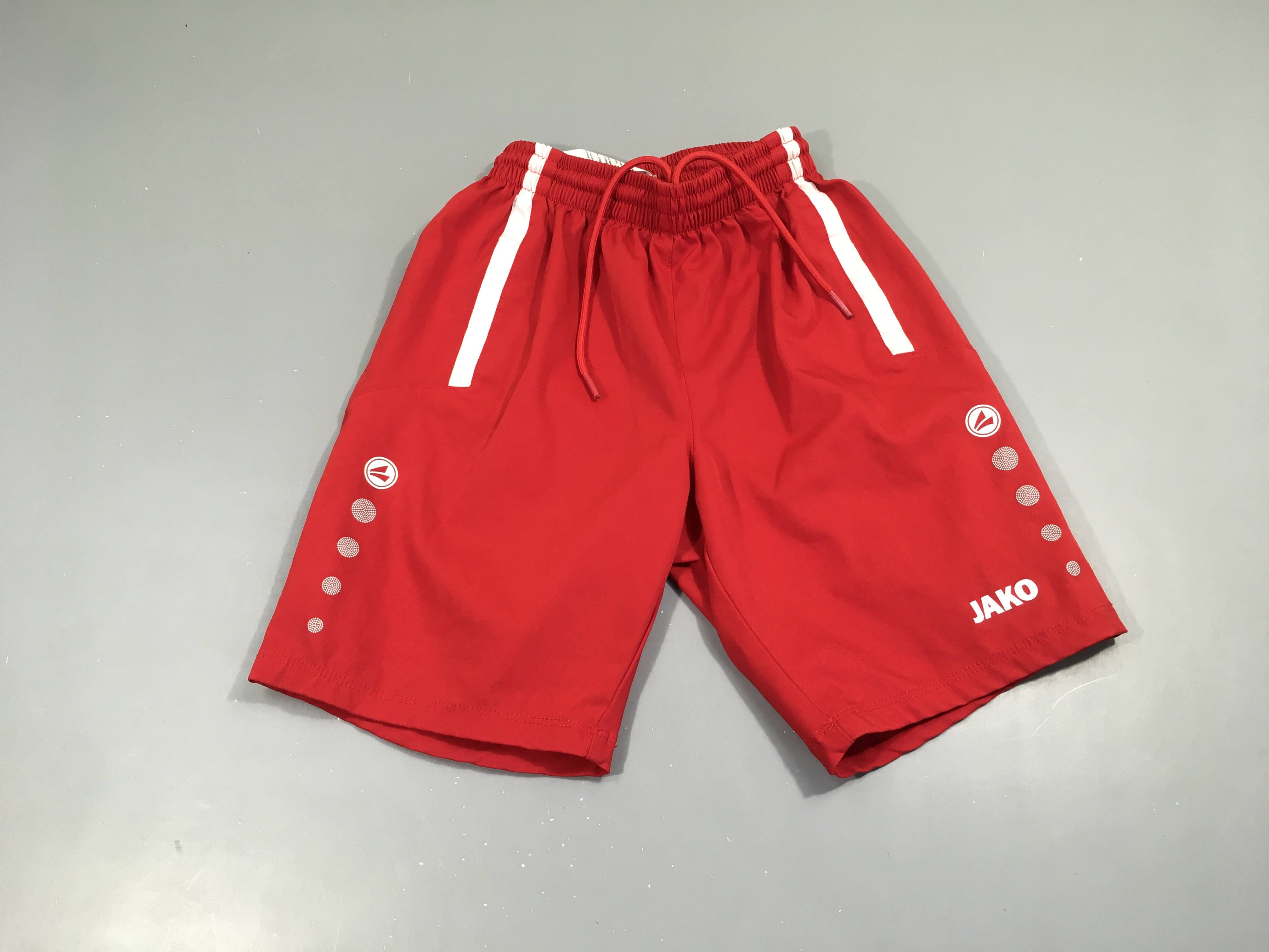 Short de sport rouge/blanc Jako