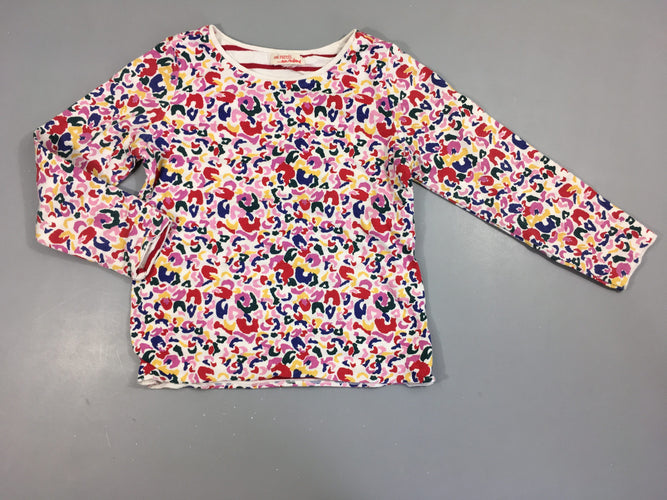 T-shirt m.l réversibke blanc rayé/motifs, moins cher chez Petit Kiwi