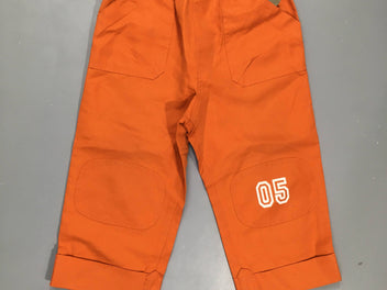 Pantalon orange, 2 poches à l'arrière. 100% polyester