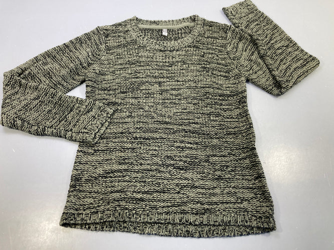 Pull en maille chinée chris clair , noir. Losan, moins cher chez Petit Kiwi