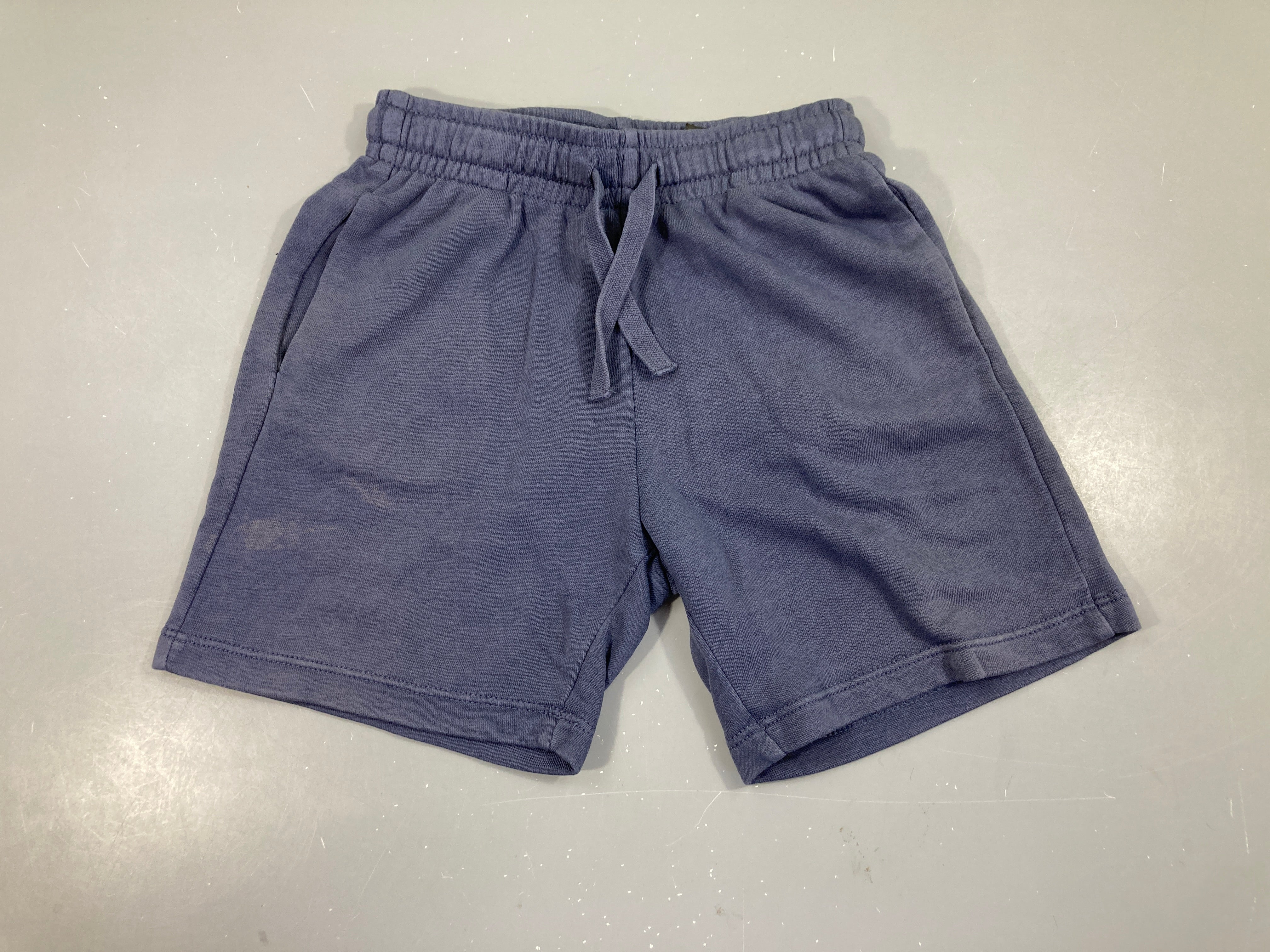 Bermuda molleton bleu foncé/gris