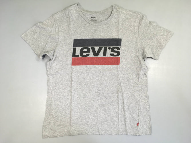 T-shirt m.c gris Levi's Légèrement bouloché, moins cher chez Petit Kiwi