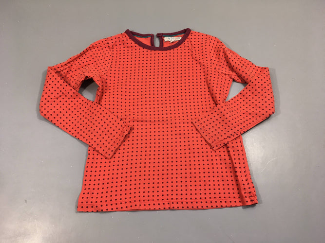 T-shirt m.l rouge pois, moins cher chez Petit Kiwi