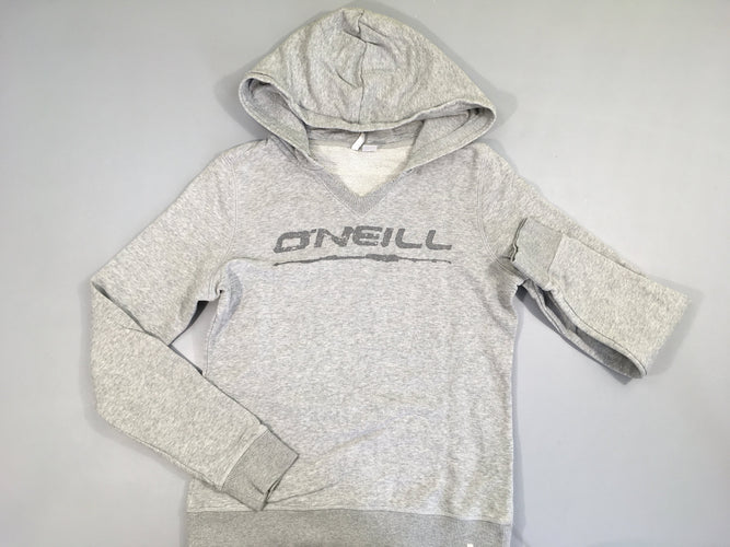 Sweat à capuche gris chiné O'neill-Bouloché! Petite tache au dessus du L, moins cher chez Petit Kiwi