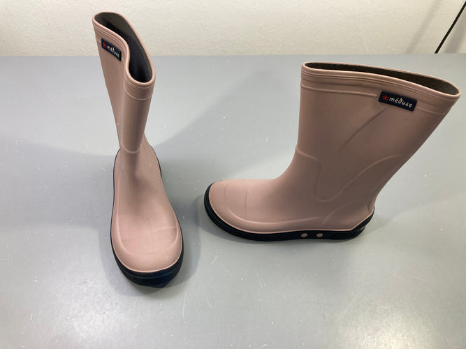 Bottes de pluie vieux rose  Méduse -31, moins cher chez Petit Kiwi