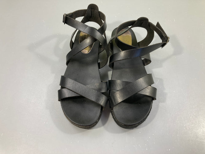 Sandales noires Mia&Jo, 37, moins cher chez Petit Kiwi