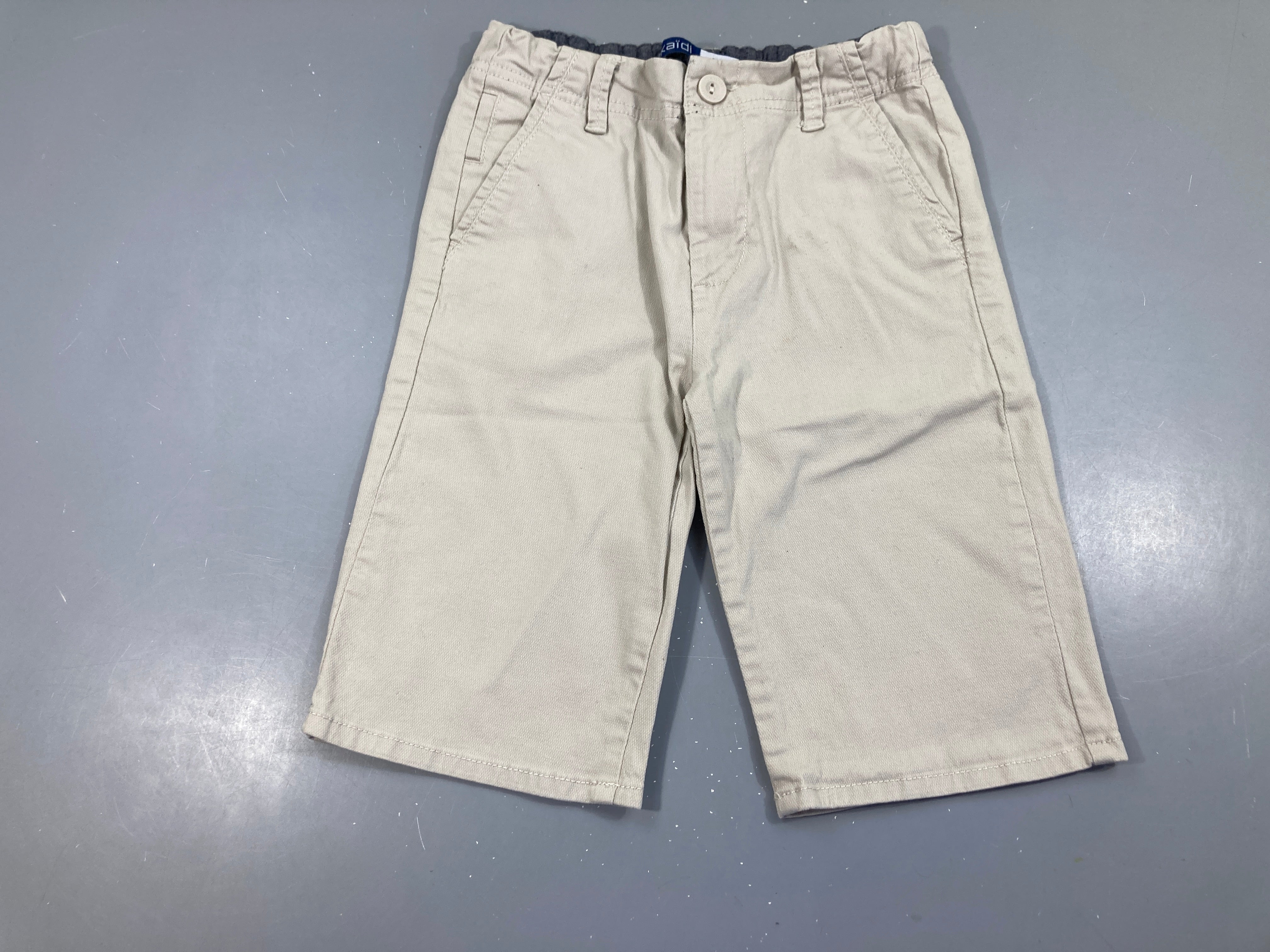 Bermuda chino slim beige