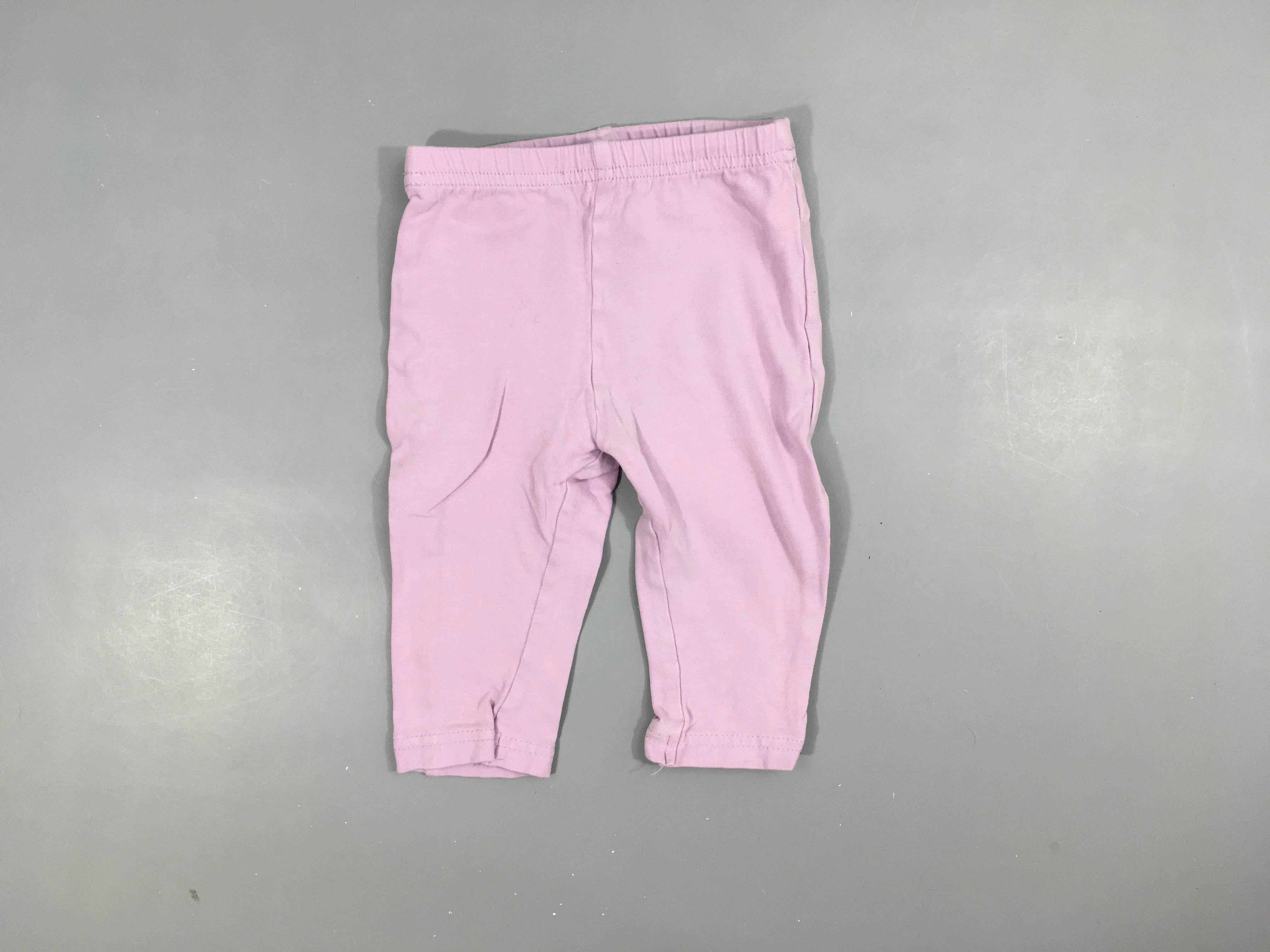 Legging lilas 95% coton 5% élasthanne