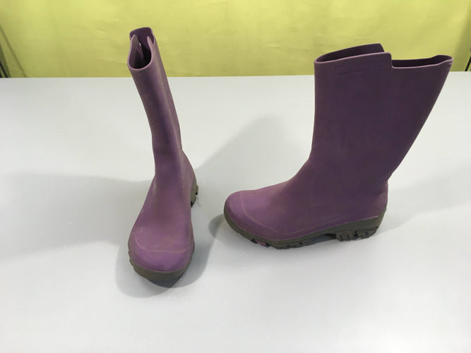 Bottes de pluie mauve, 29-30 à relaver, moins cher chez Petit Kiwi