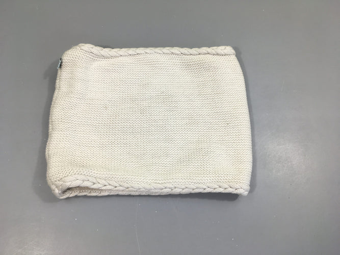 Tour de cou blanc irisé doublé velours, moins cher chez Petit Kiwi